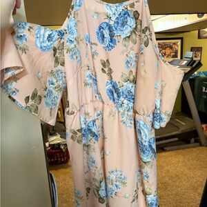 Floral Cold Shoulder Dress